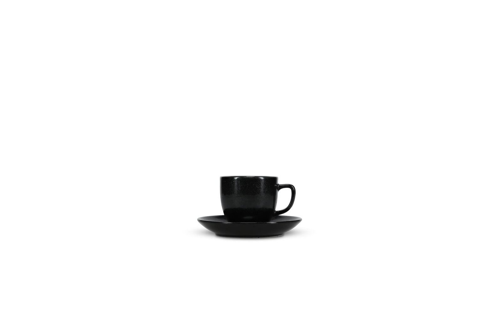 S&P - Ovio Black Soucoupe 14cm noir Ovio - 1 SET - 6 pièces