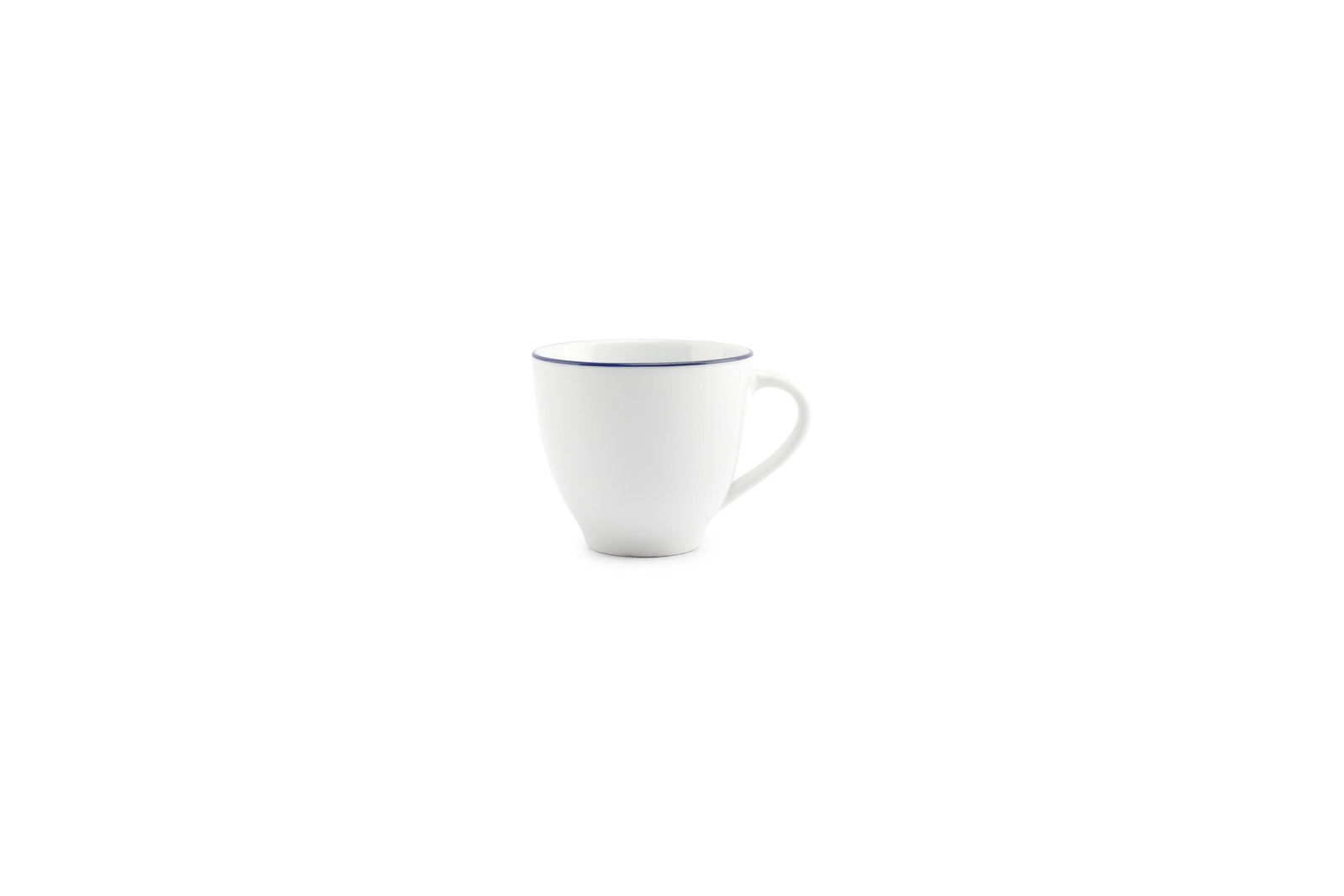 S&P - Basic White Tasse 20cl blue rim Basic White - 1 SET - 6 pièces