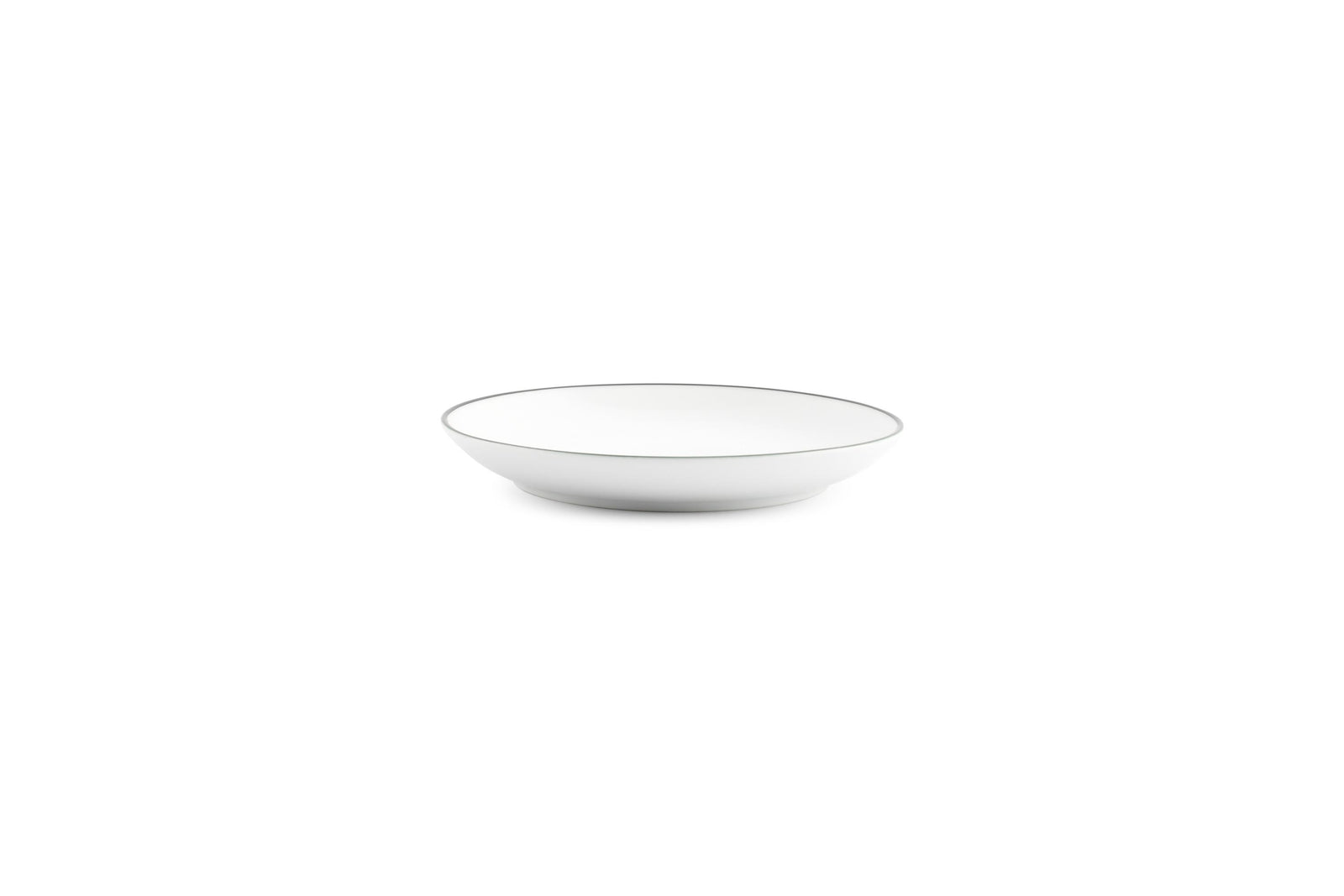 S&P - Basic White Assiette plate 15cm coupe green rim Basic White - 1 SET - 6 pièces