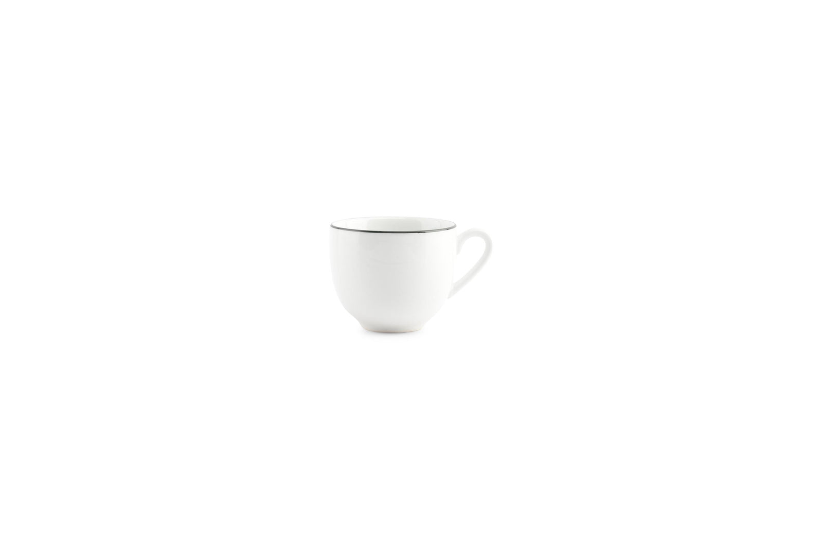 S&P - Basic White Tasse à moka 10cl green rim Basic White - 1 SET - 6 pièces