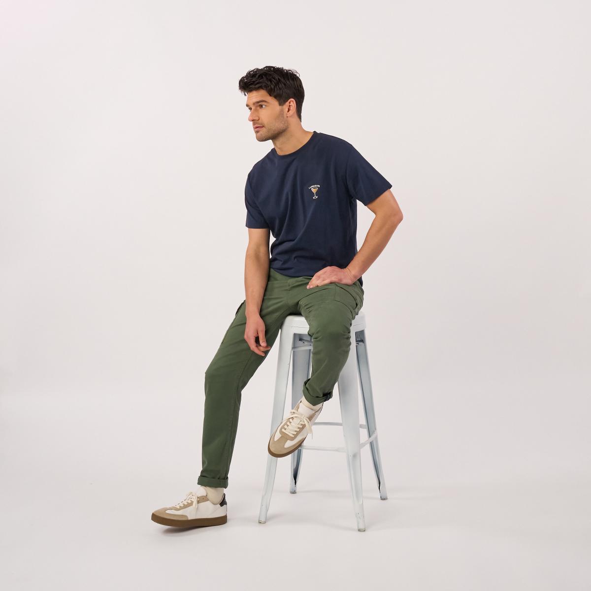 Pantalon cargo - Vert foncé