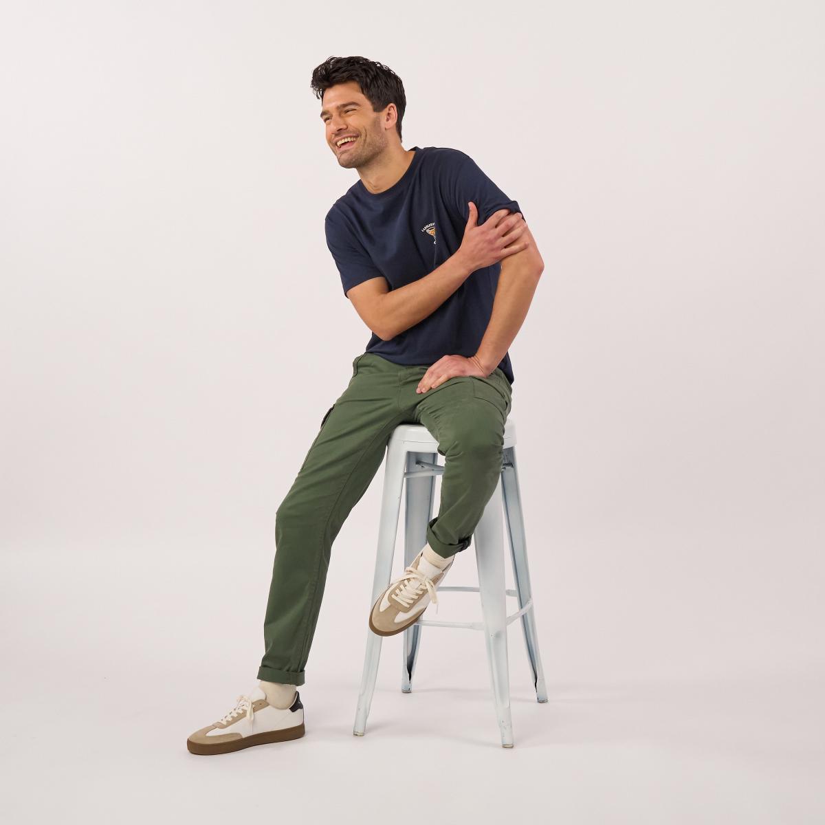 Pantalon cargo - Vert foncé