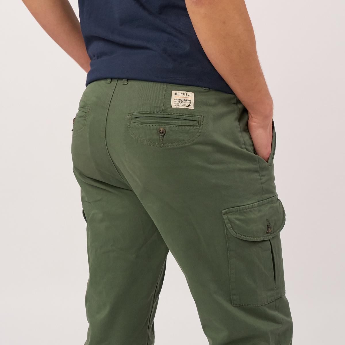 Pantalon cargo - Vert foncé