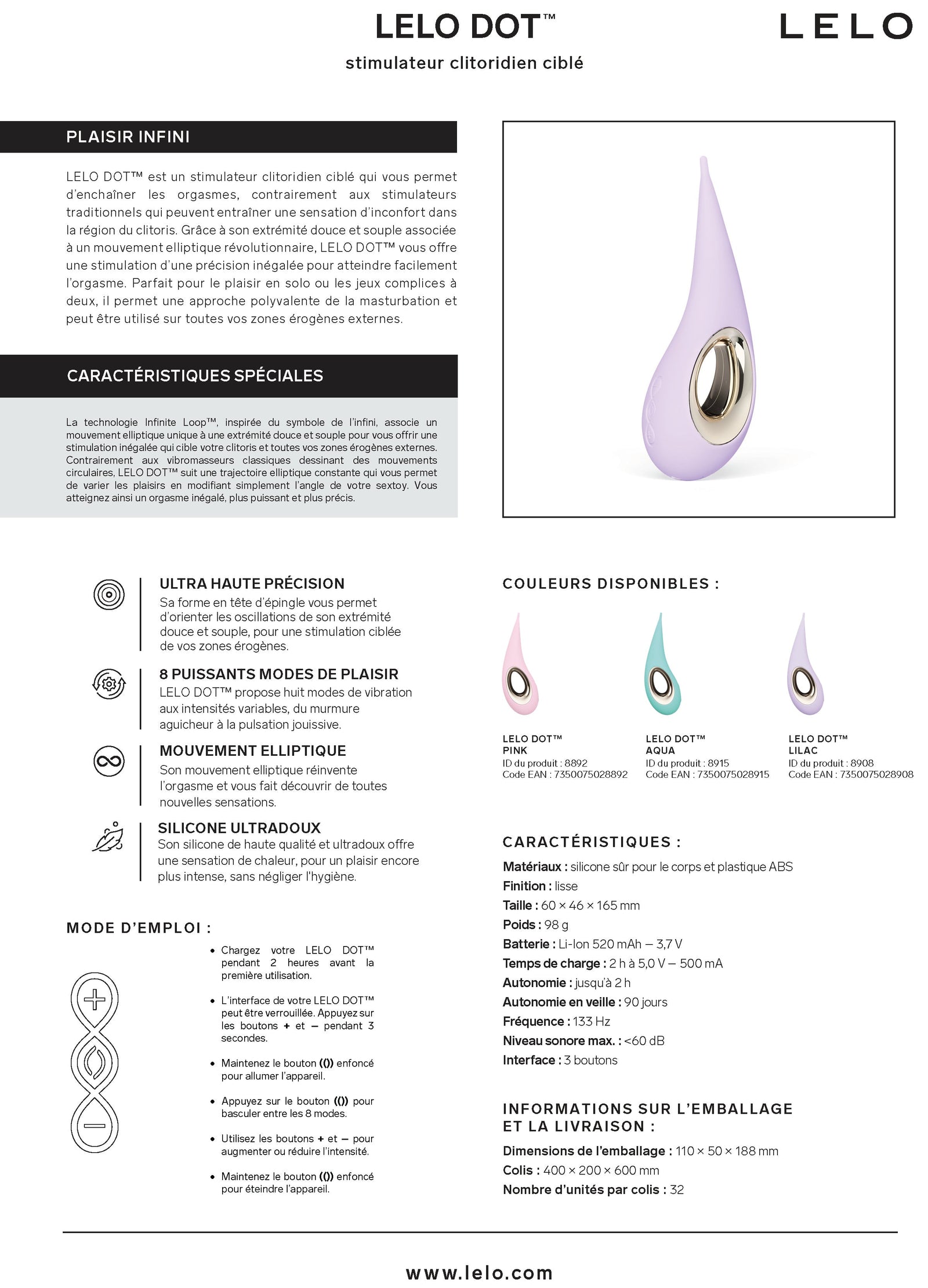 Lelo Dot Lilac