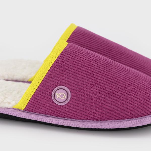 Chaussons en velours - Rose