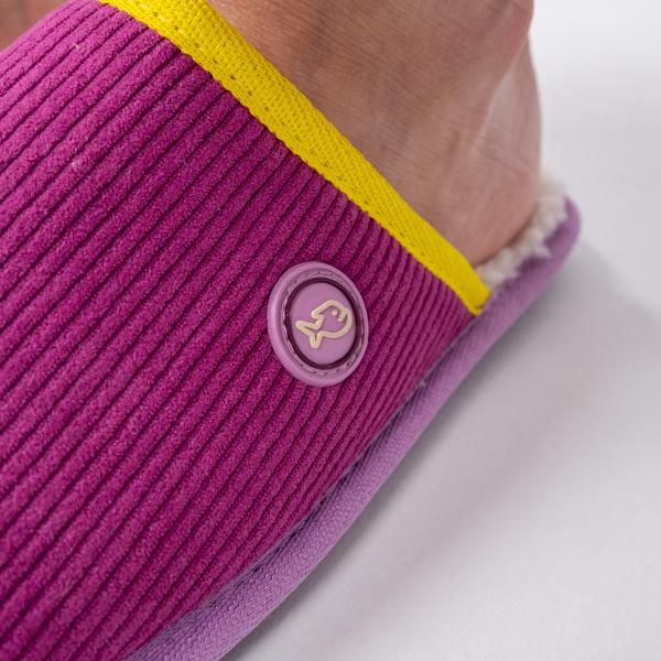 Chaussons en velours - Rose