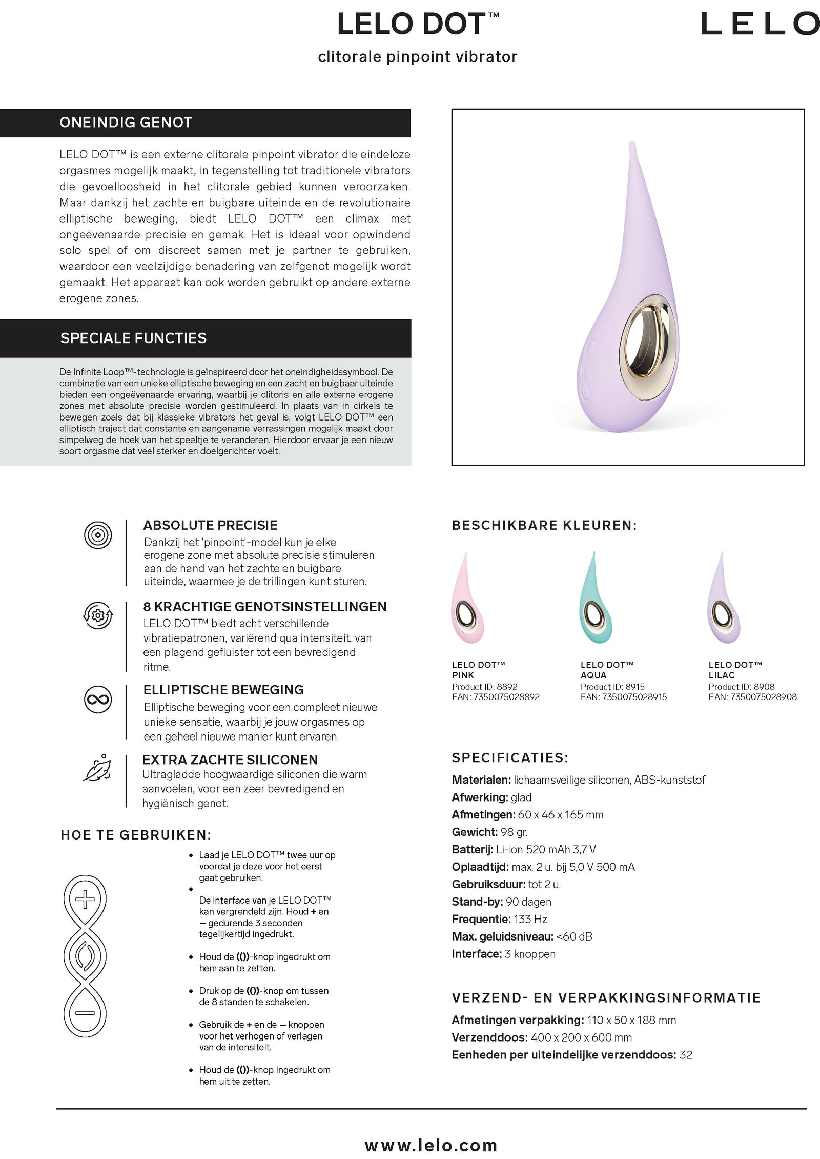 Lelo Dot Lilac