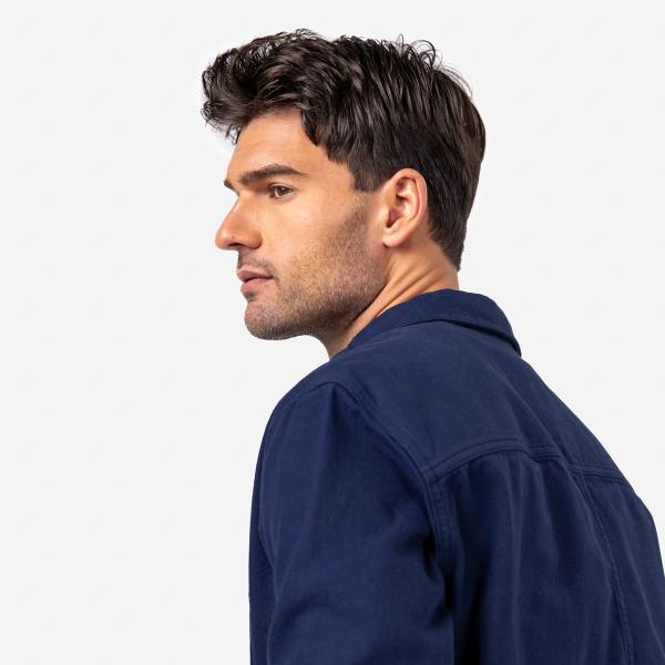 Surchemise en denim - Marine - Bleu