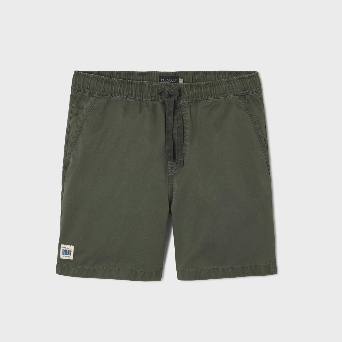 Short en coton - kaki - Vert