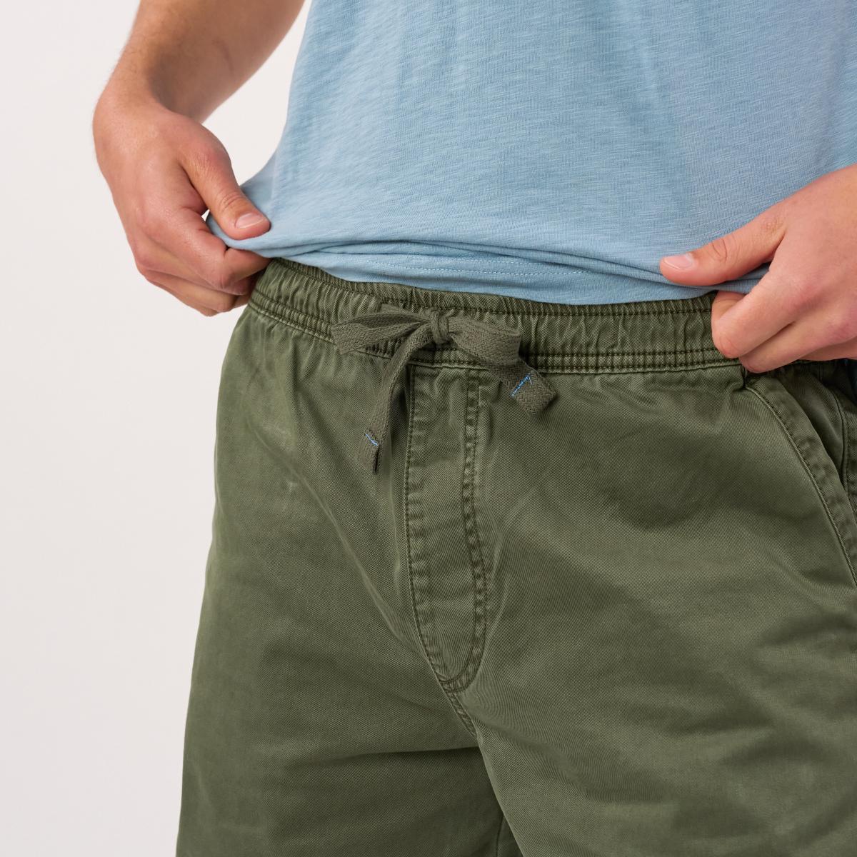 Short en coton - kaki - Vert