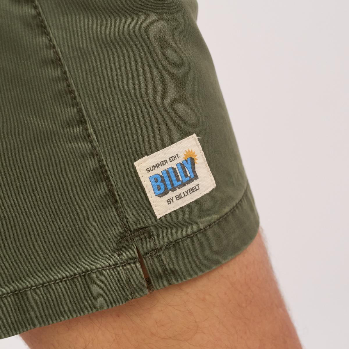 Short en coton - kaki - Vert