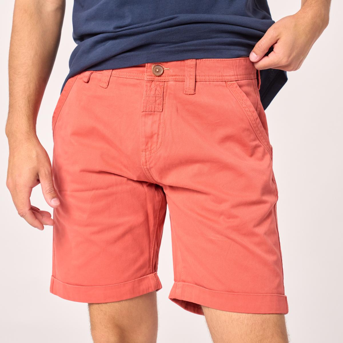 Bermuda en 100% coton bio - Terracotta - Orange