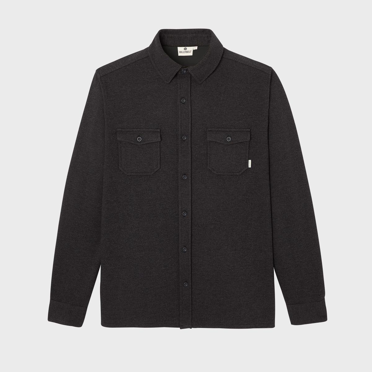 Surchemise en maille infroissable - Noir