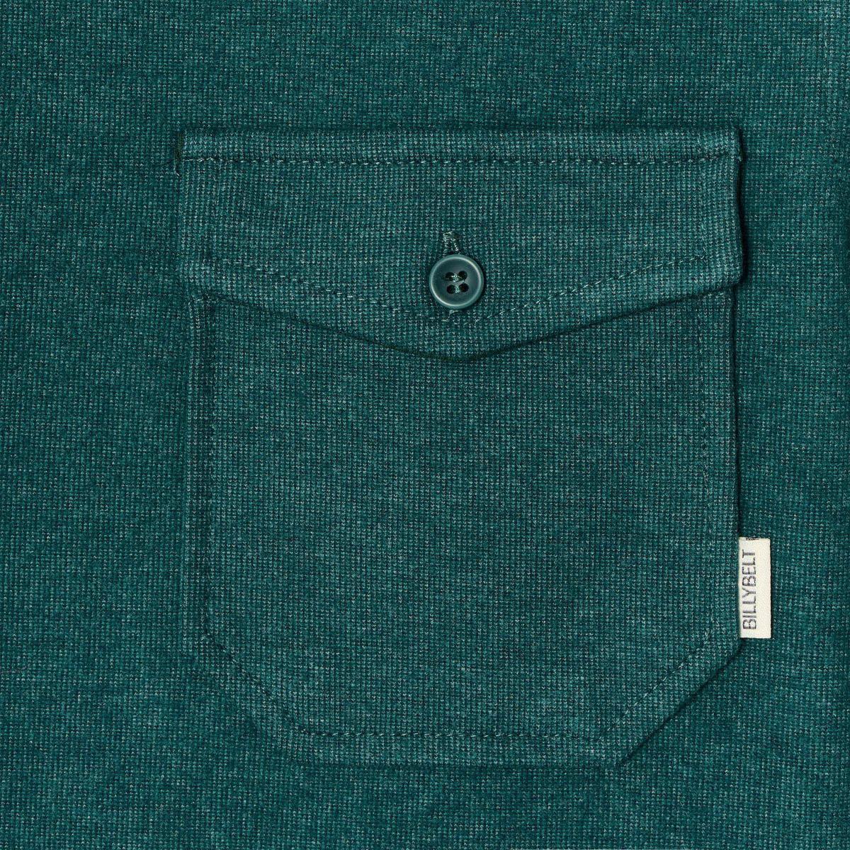 Surchemise en maille infroissable - Vert foncé