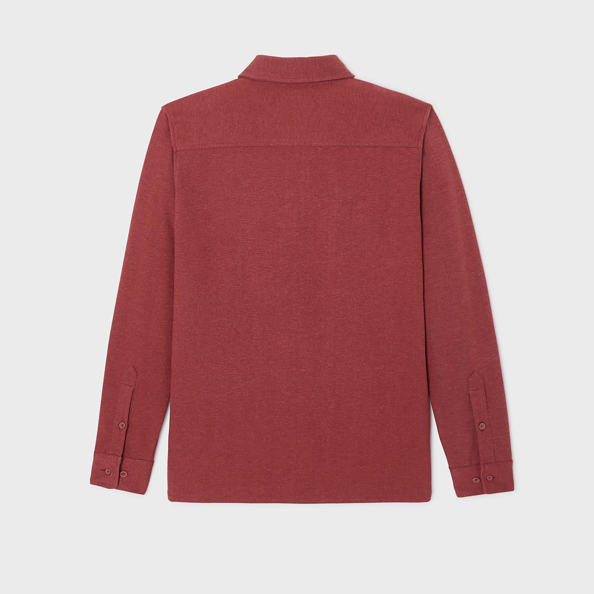 Surchemise en maille infroissable - Bordeaux - Rouge