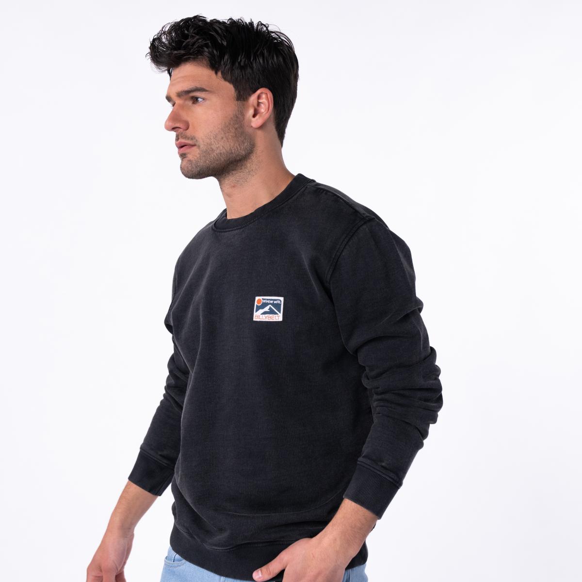 Sweat en 100% coton bio BILLYCLUB - Gris foncé