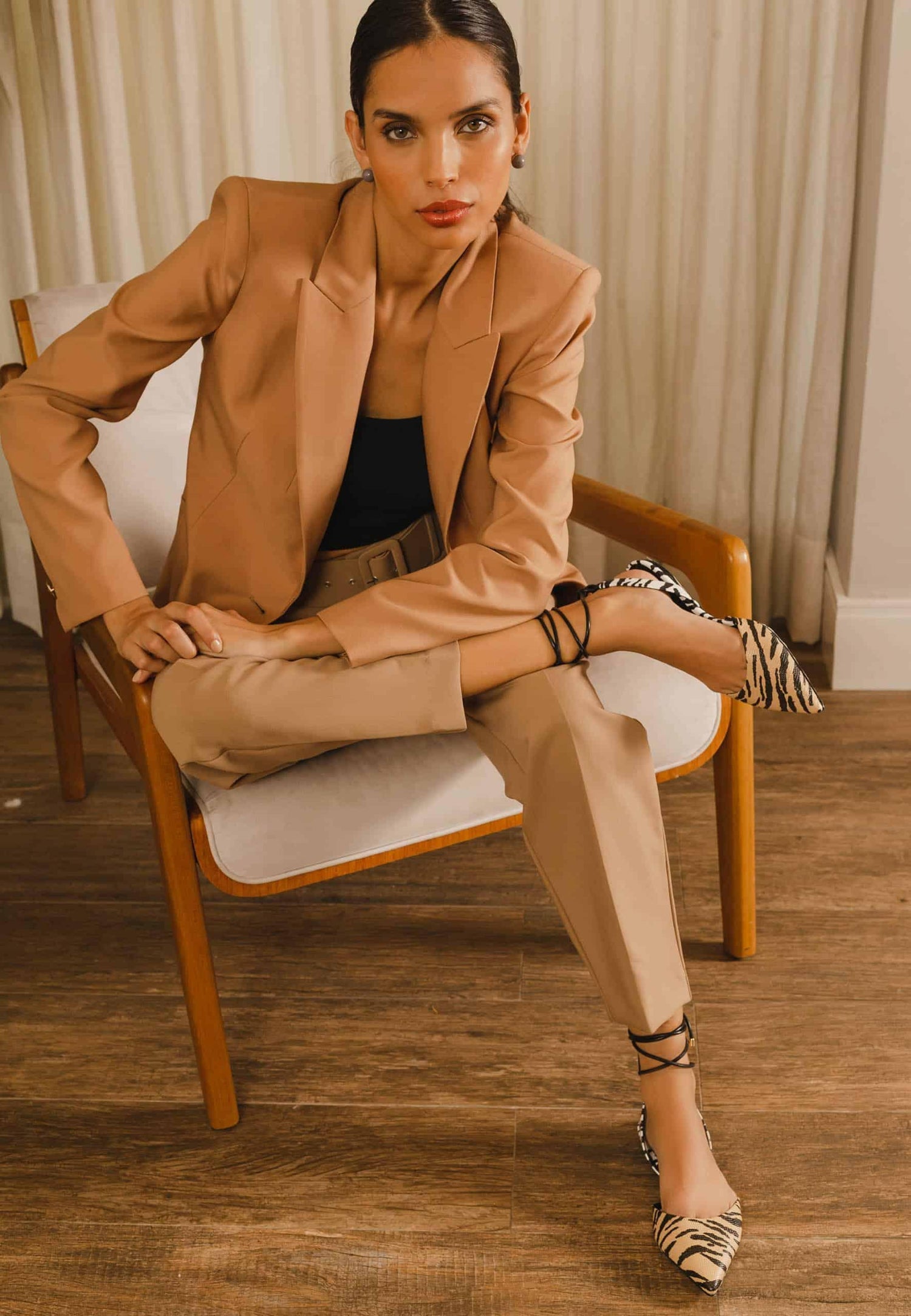 Sandales Plates à Imprimé Animal Palmito Mangará - Stylées et Amusantes