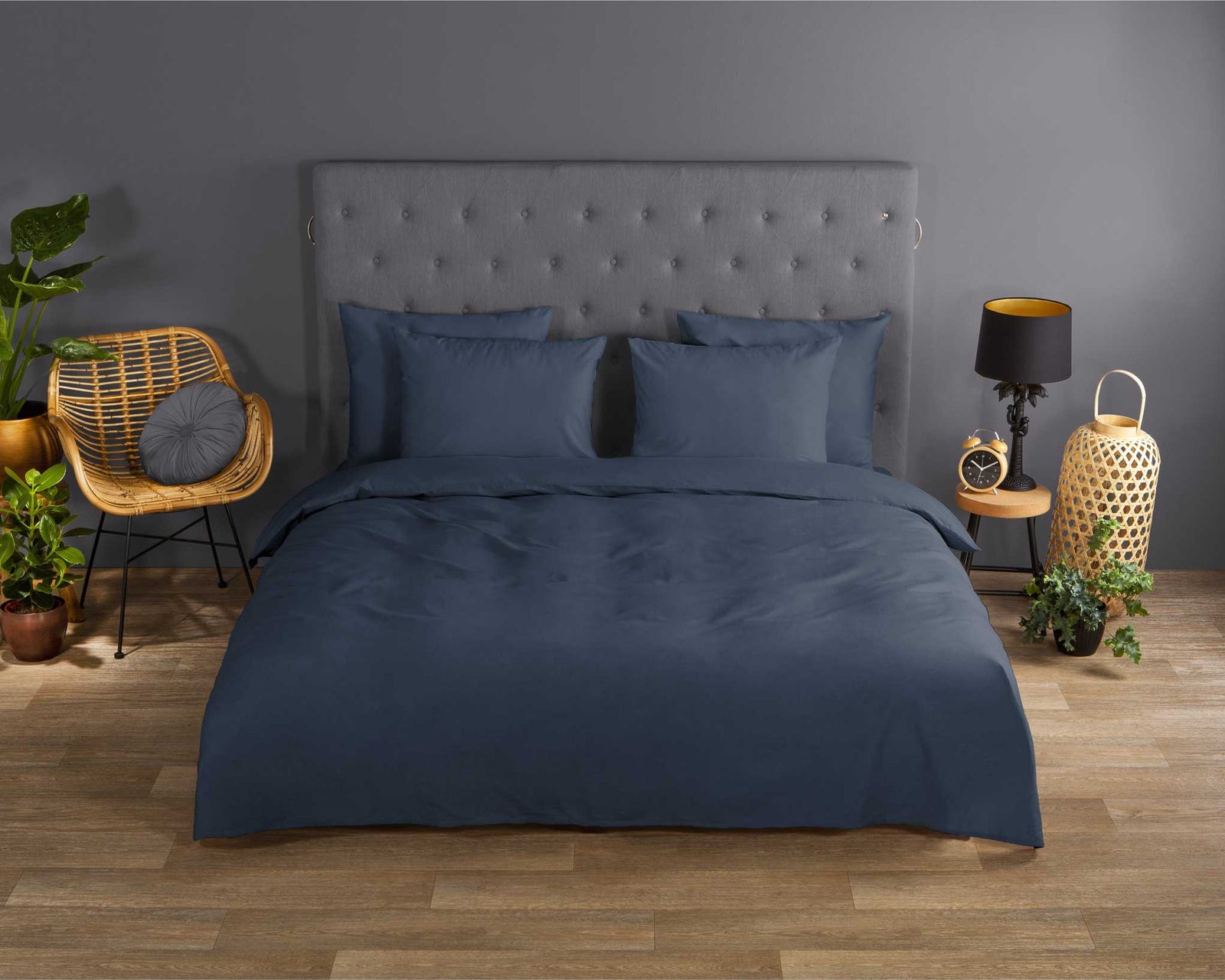 Good Morning - Housse De Couette - Uni - Denim