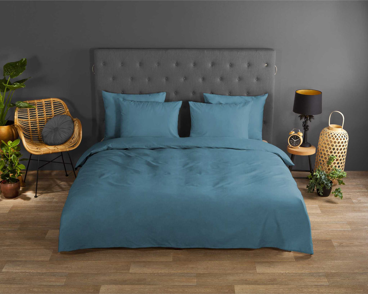 Good Morning - Housse De Couette - Uni - Adria Blue