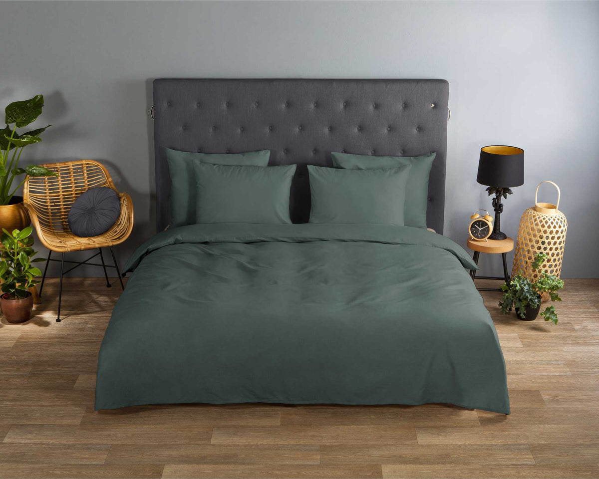 Good Morning - Housse De Couette - Uni - Olive Green