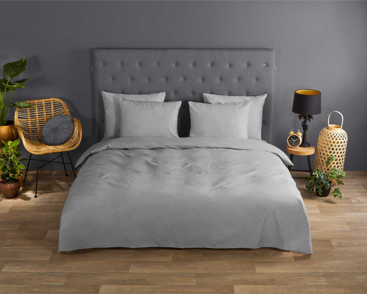 Good Morning - Housse De Couette - Uni - Light Grey