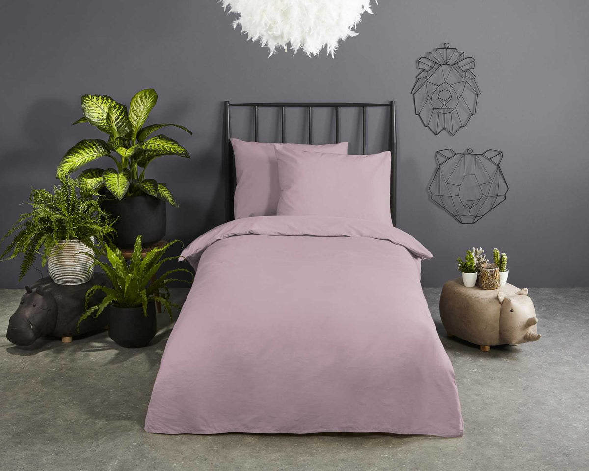 Good Morning - Housse De Couette - Uni - Soft Pink