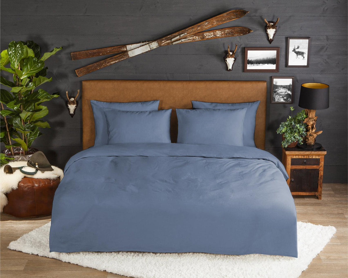 Good Morning - Housse De Couette - Uni - Blue