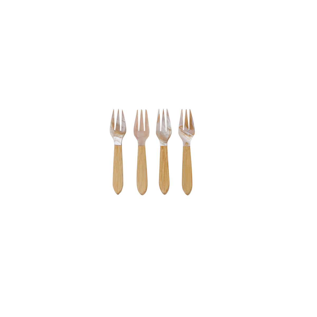 Serin Shell Cocktail Forks, Set of 4