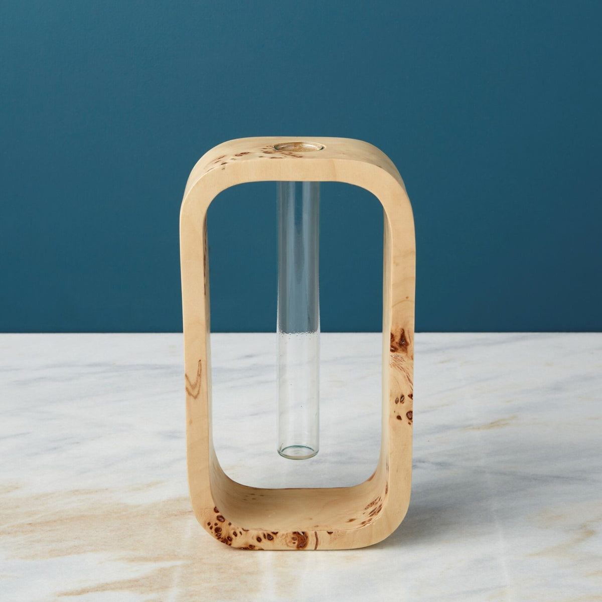 Soliflore en loupe de bois Uma, haut