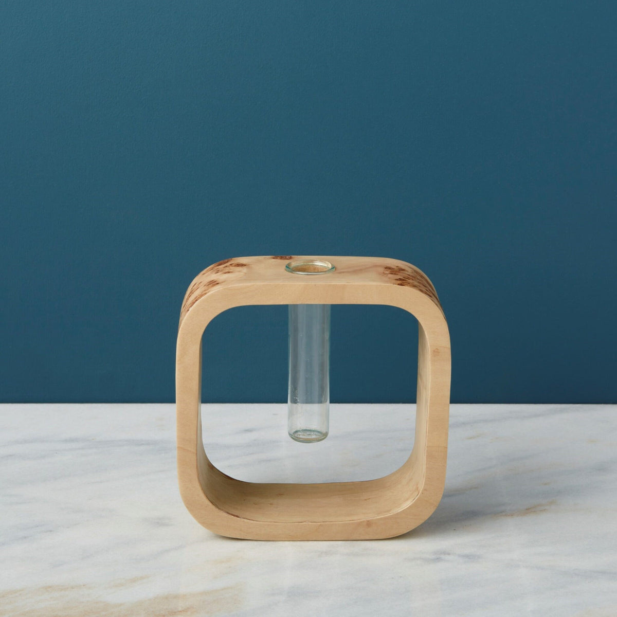 Soliflore en loupe de bois Uma, bas