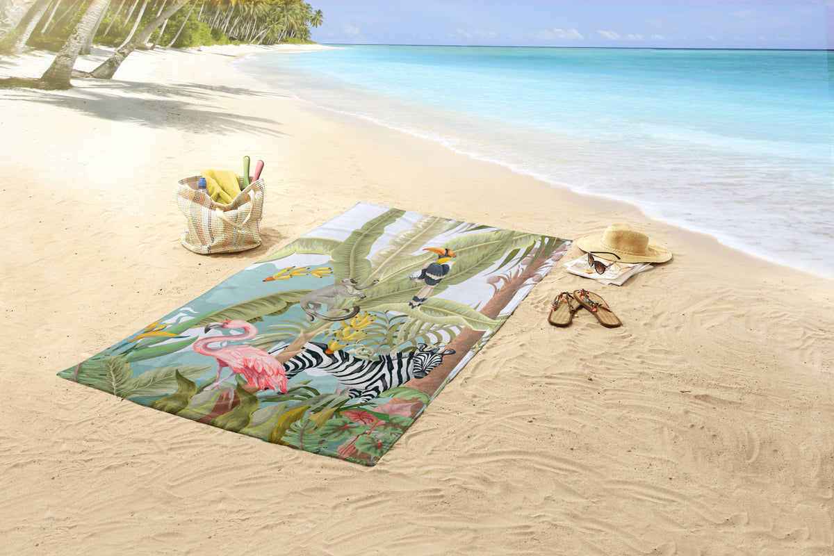 Good Morning - Drap de plage - Jungle party - Multi