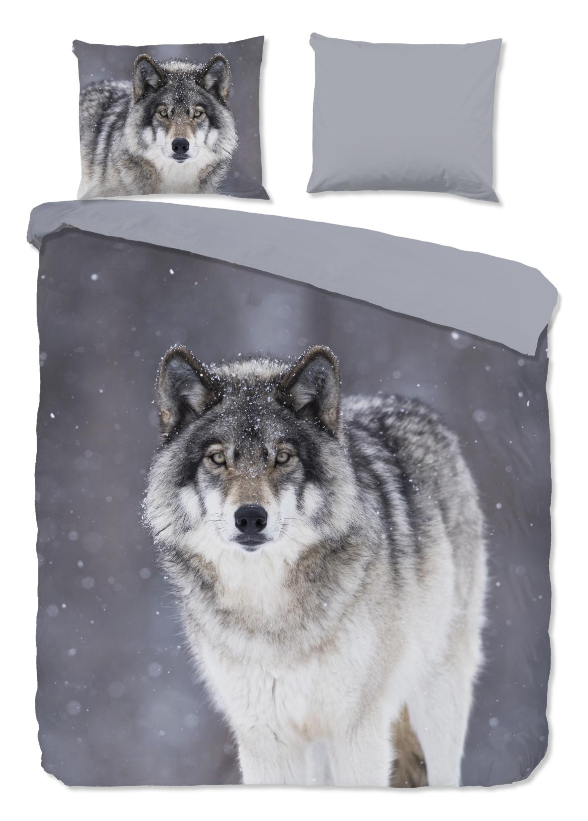 Good Morning - Housse De Couette - Wolfie - Grey