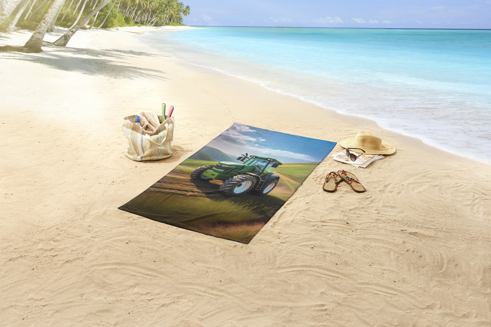 Good Morning - Drap de plage - Aart - Green