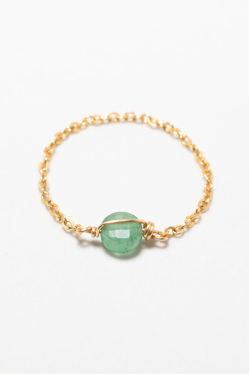 Bagues - chaînette Stella Or - Aventurine