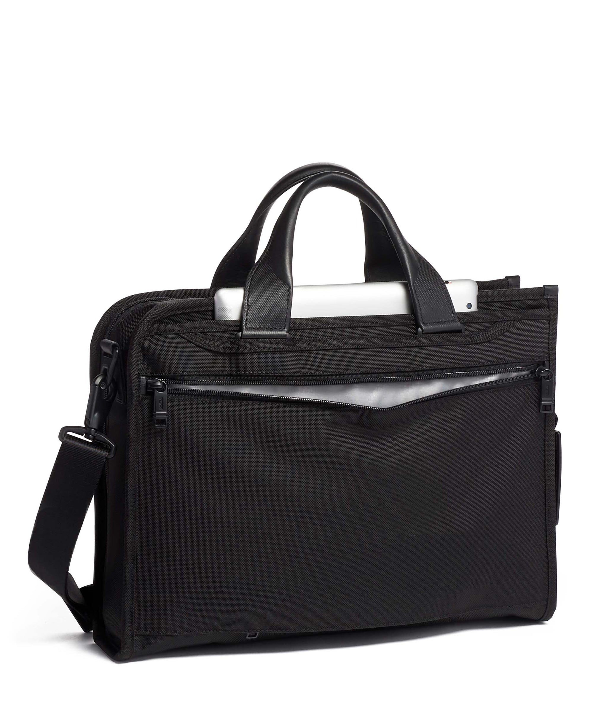 Alpha 3 Slim Deluxe Portfolio - Black