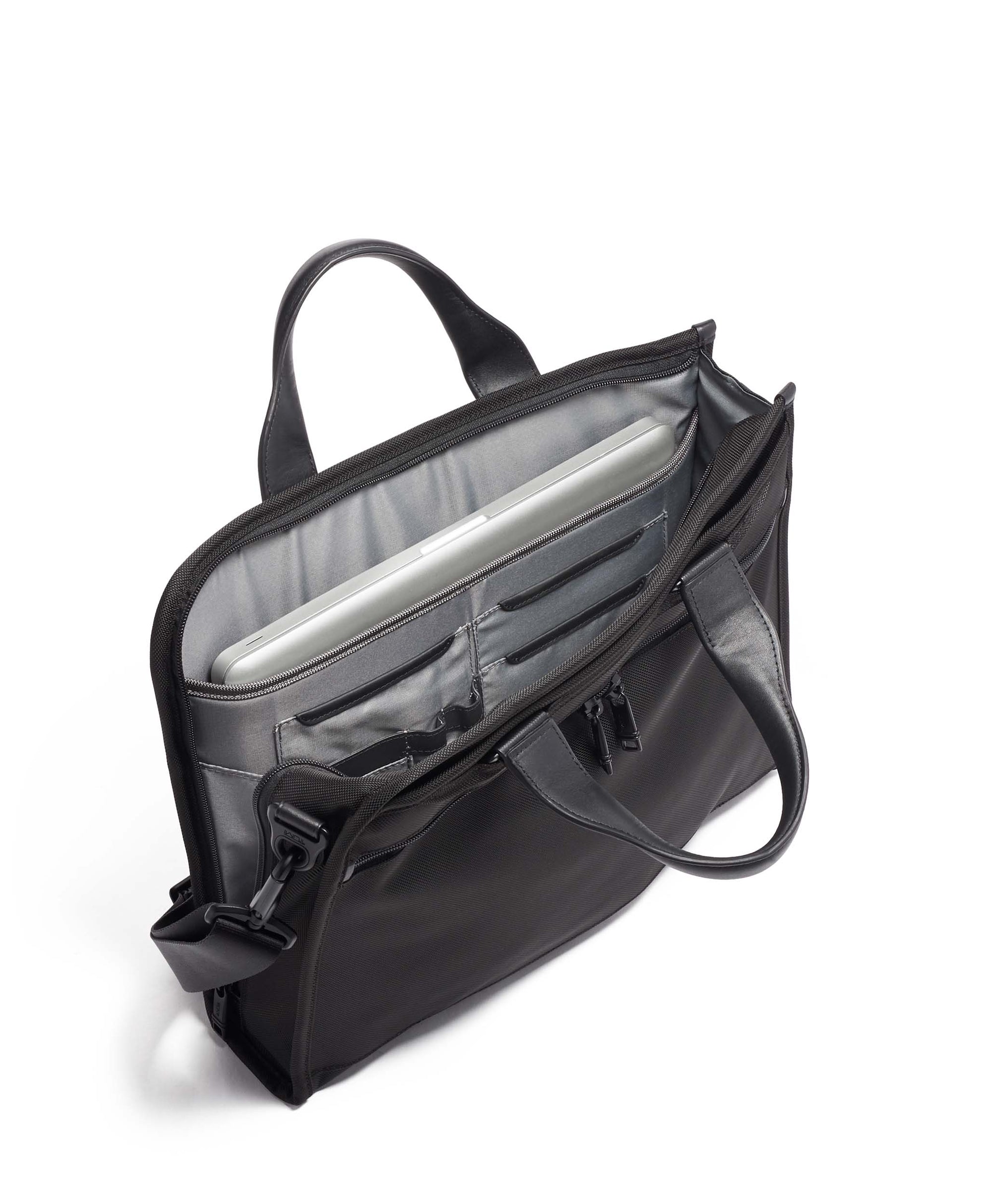 Alpha 3 Slim Deluxe Portfolio - Black