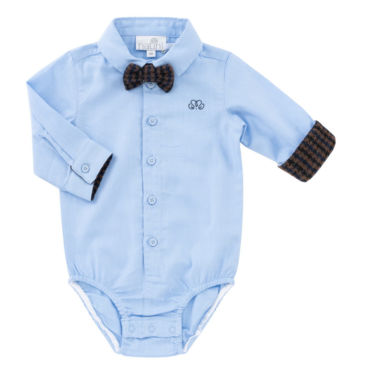 Bodyshirt Pierrot Bow Square - Bleu