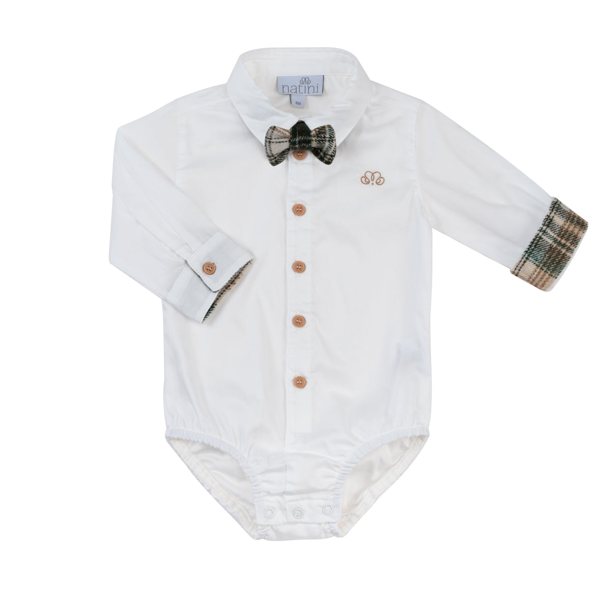 Bodyshirt Pierrot Bow - Blanc Cassé