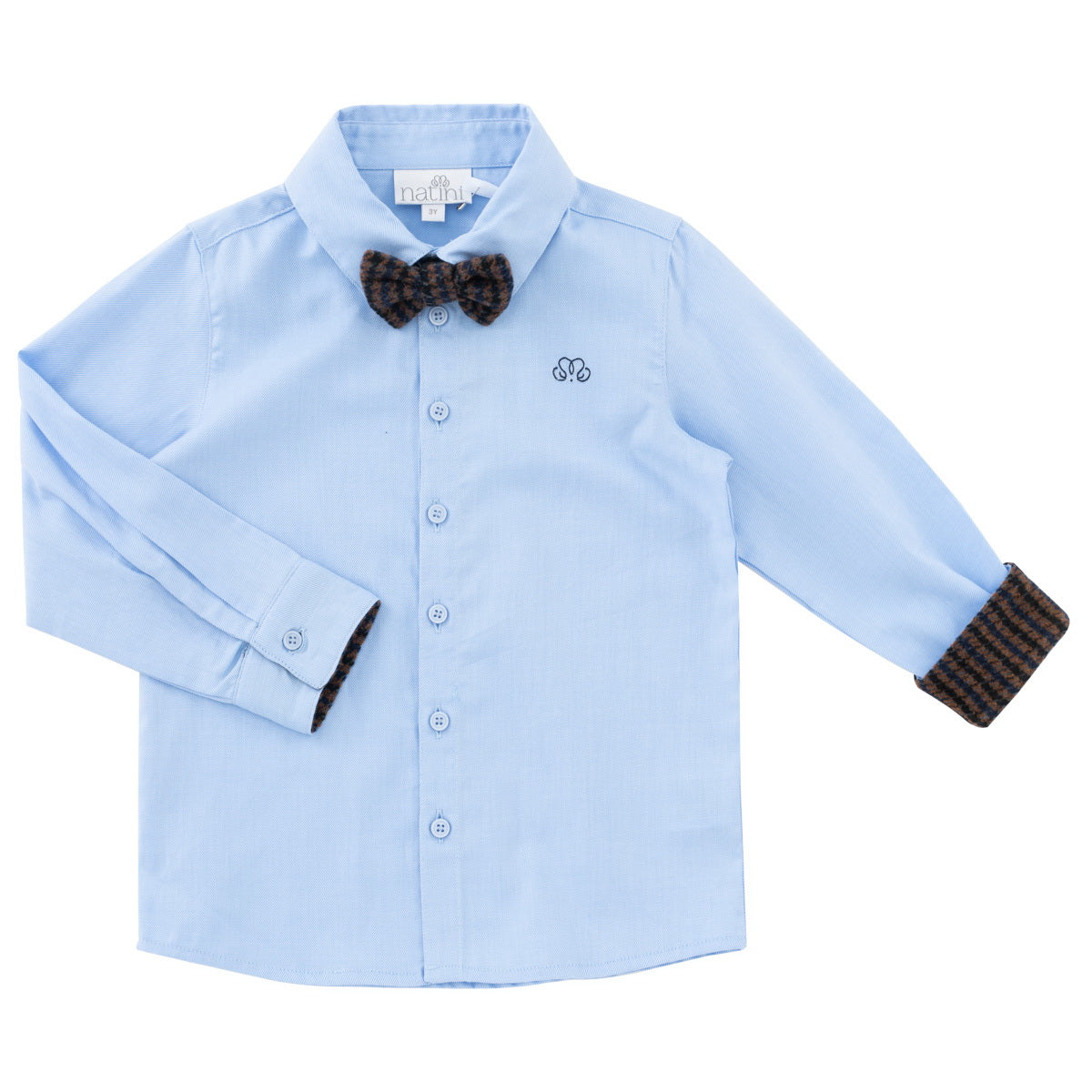 Shirt Pierrot Bow Square - Bleu