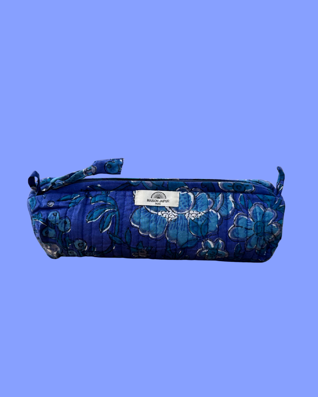 Trousse Indore Bleu en voile de coton