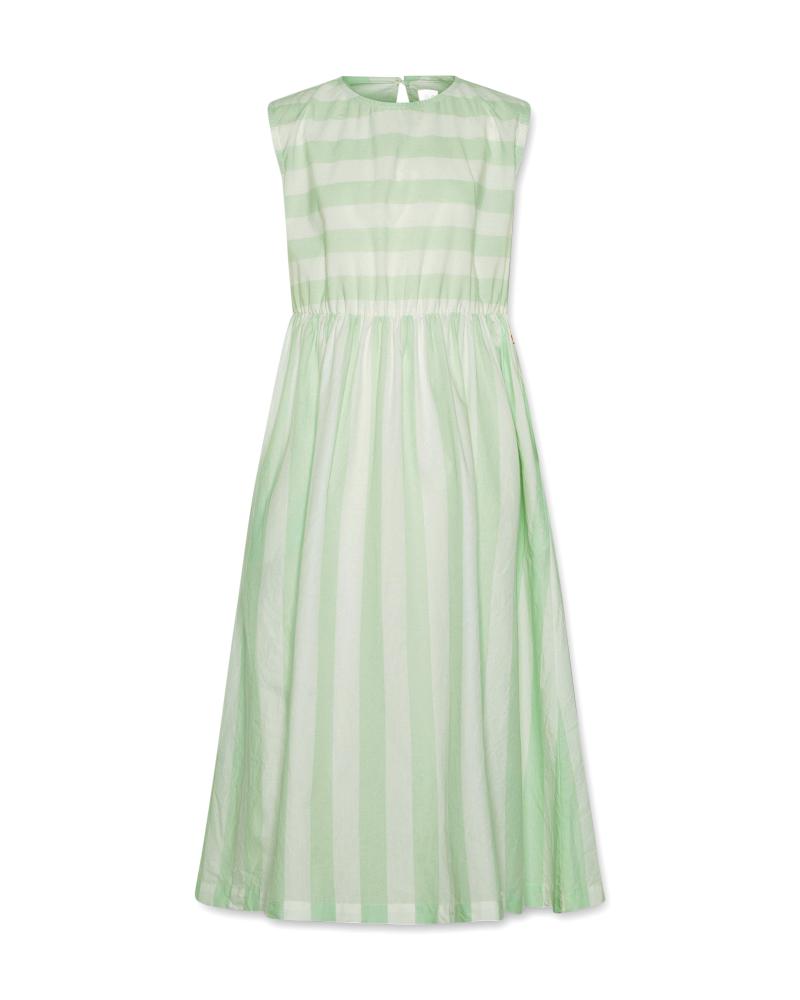 Maya Dress Stripe - Light Green
