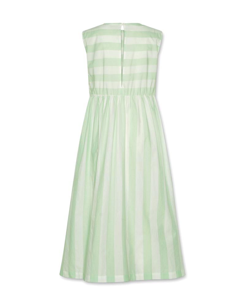 Maya Dress Stripe - Light Green