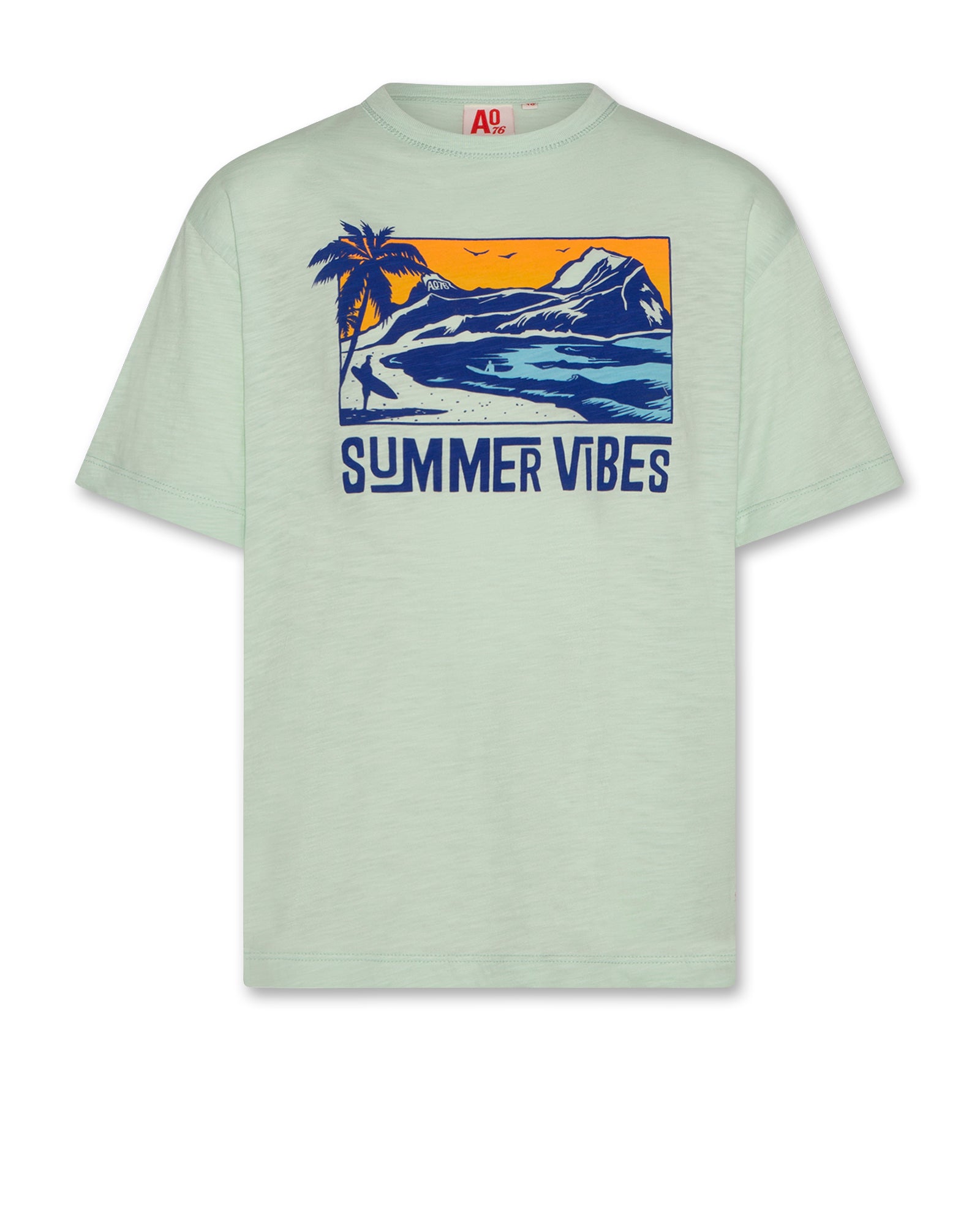 Silas T-Shirt Landscape - Light Green