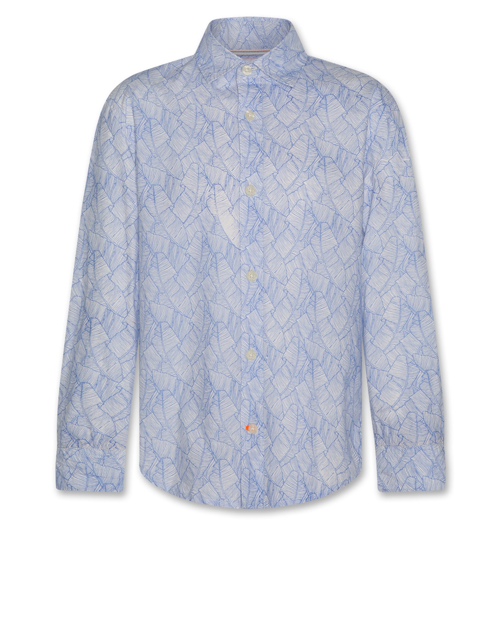 Alan Banana Leaves Shirt - Blue