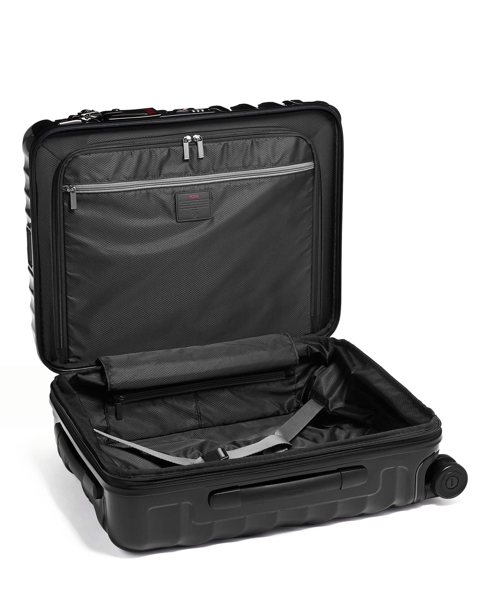 19 Degree - Continental Expandable 4 Wheeled Carry-On - Black