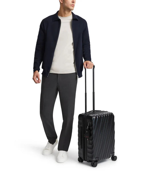 19 Degree - International Expandable 4 Wheeled Carry-On - Texture Black