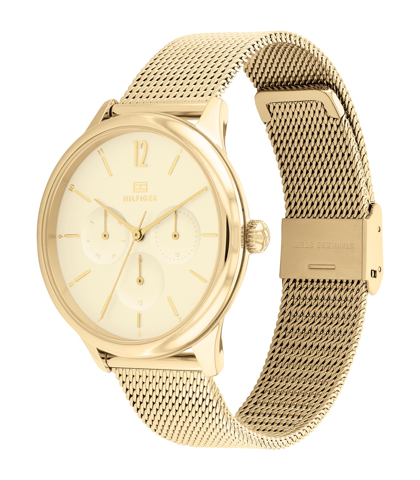 Tommy Hilfiger - Casual - Femme - Bracelet Doré - Cadran Doré - Boitier Doré 