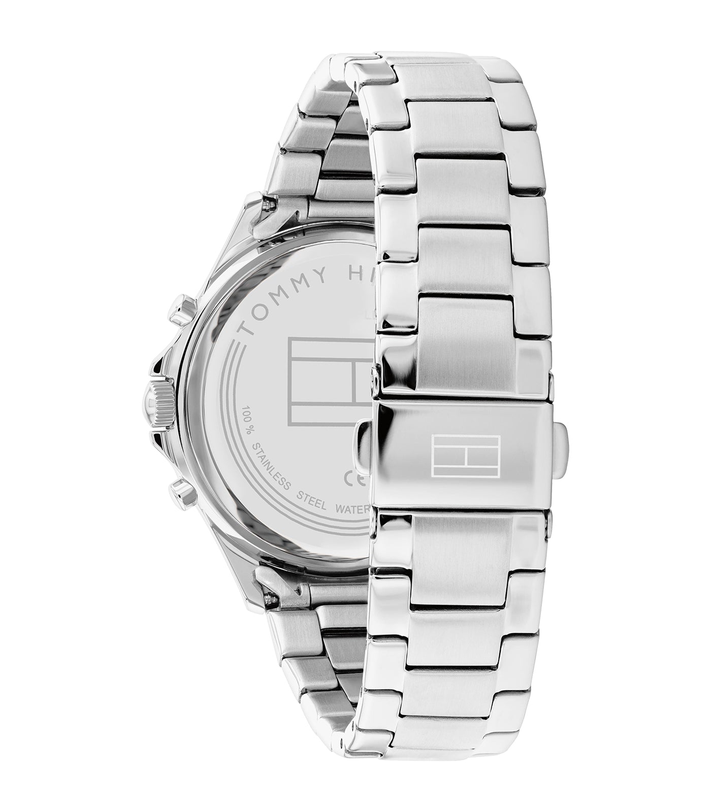 Tommy Hilfiger - Dress - Femme - Bracelet Argenté - Cadran Rose - Boitier Or Rose