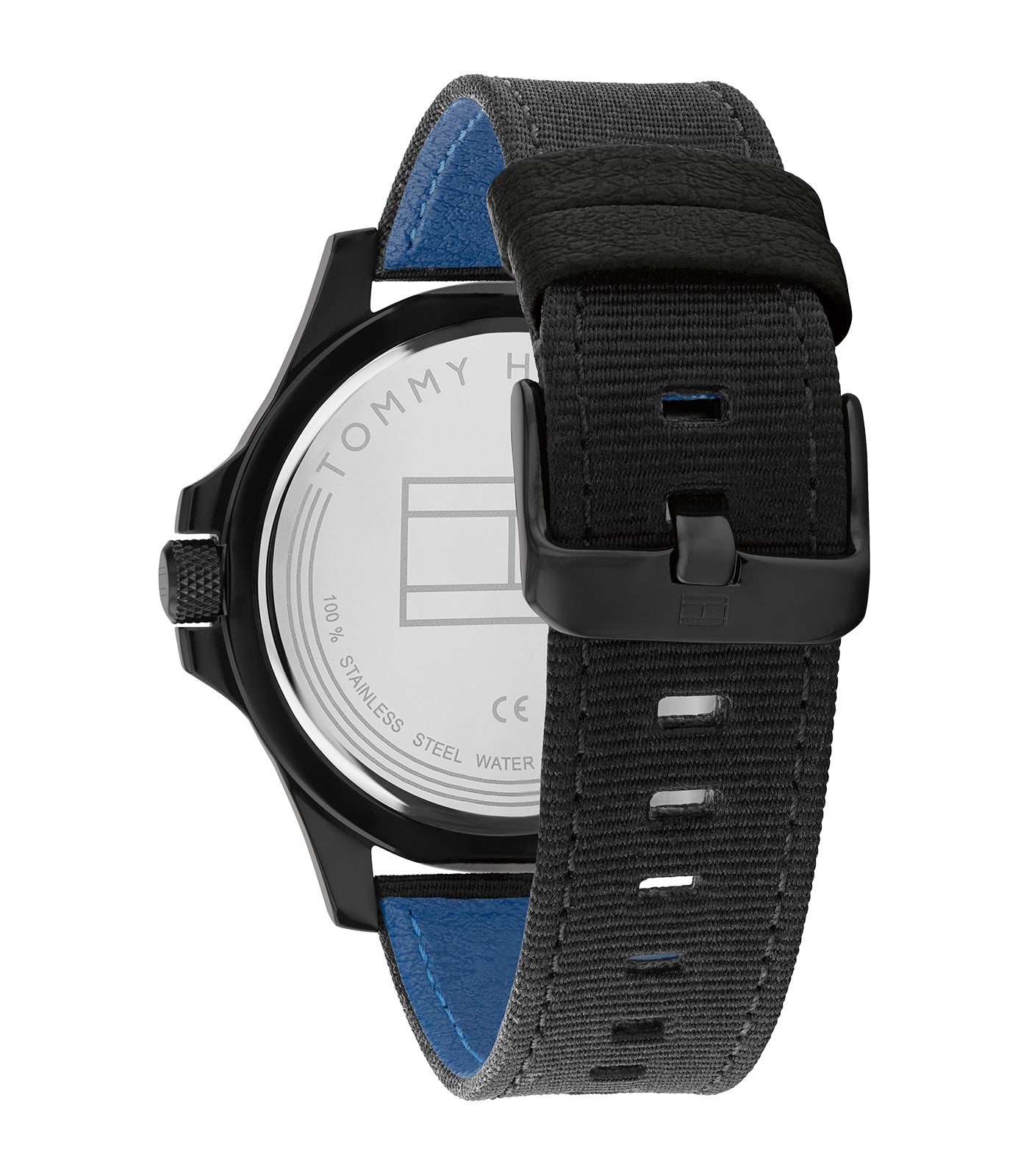 Tommy Hilfiger - Casual - Homme - Bracelet Noir - Cadran Noir - Boitier Noir