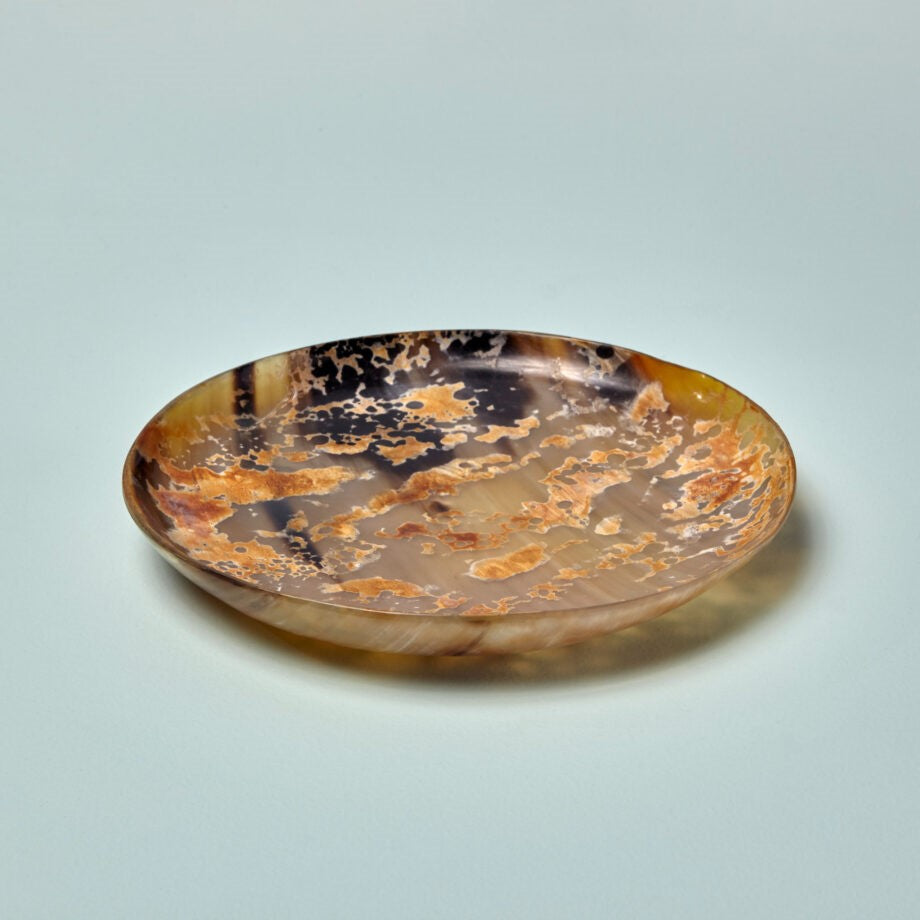 Assiette en corne Splatter, moyenne